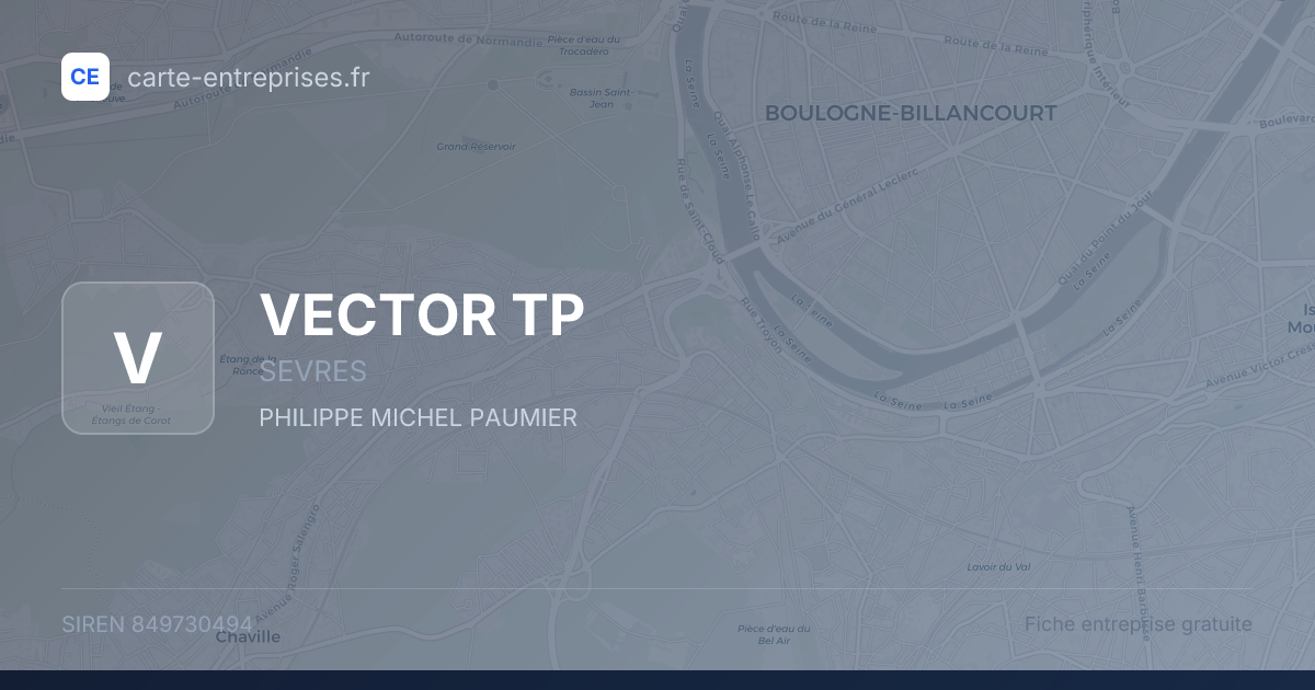 VECTOR TP — 849730494 — fiche entreprise