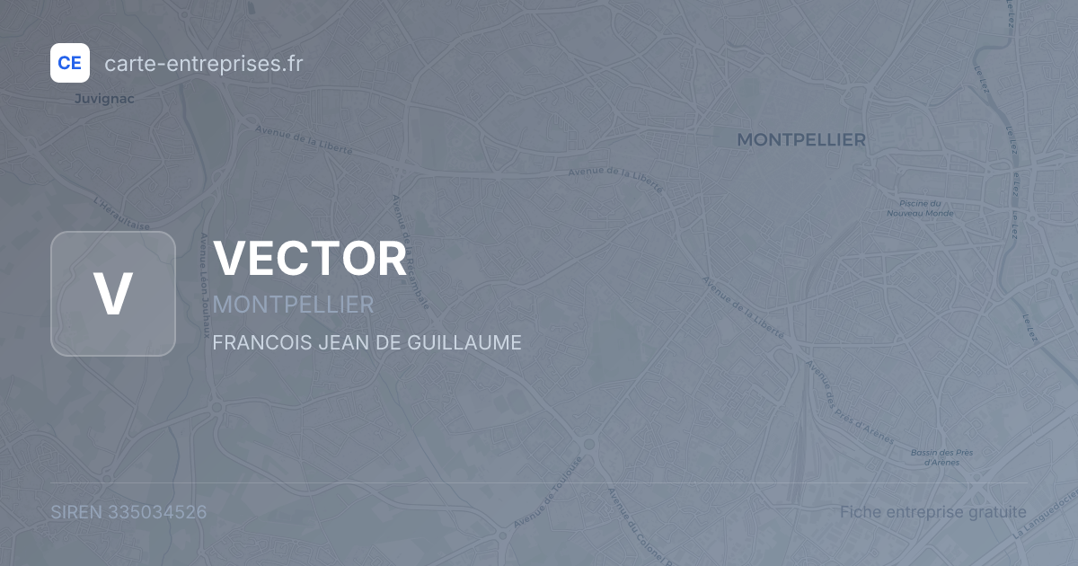 VECTOR — 335034526 — fiche entreprise