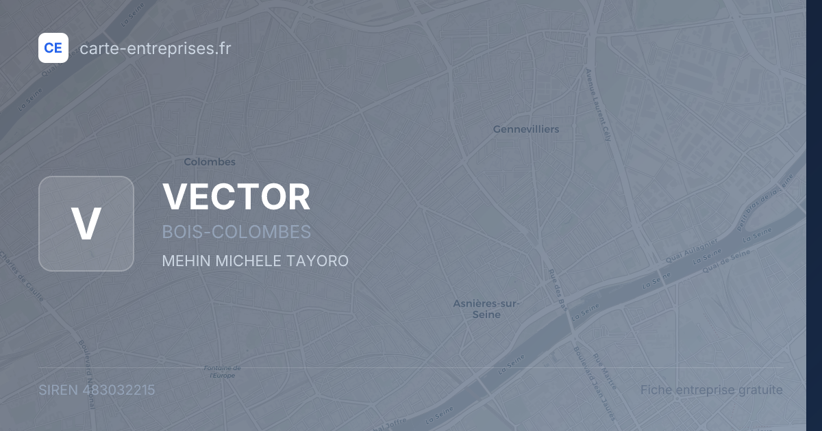 VECTOR — 483032215 — fiche entreprise