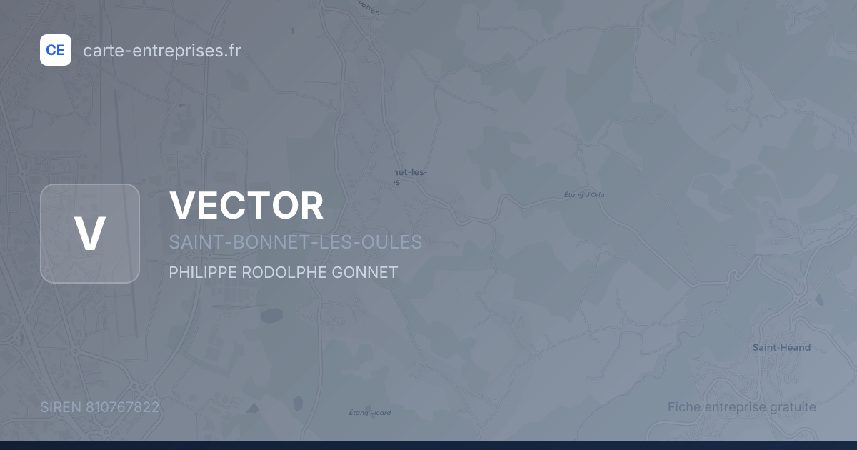 VECTOR — 810767822 — fiche entreprise