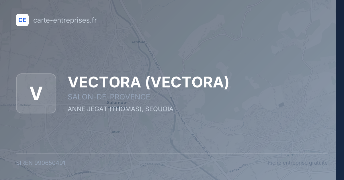 VECTORA — 990650491 — fiche entreprise