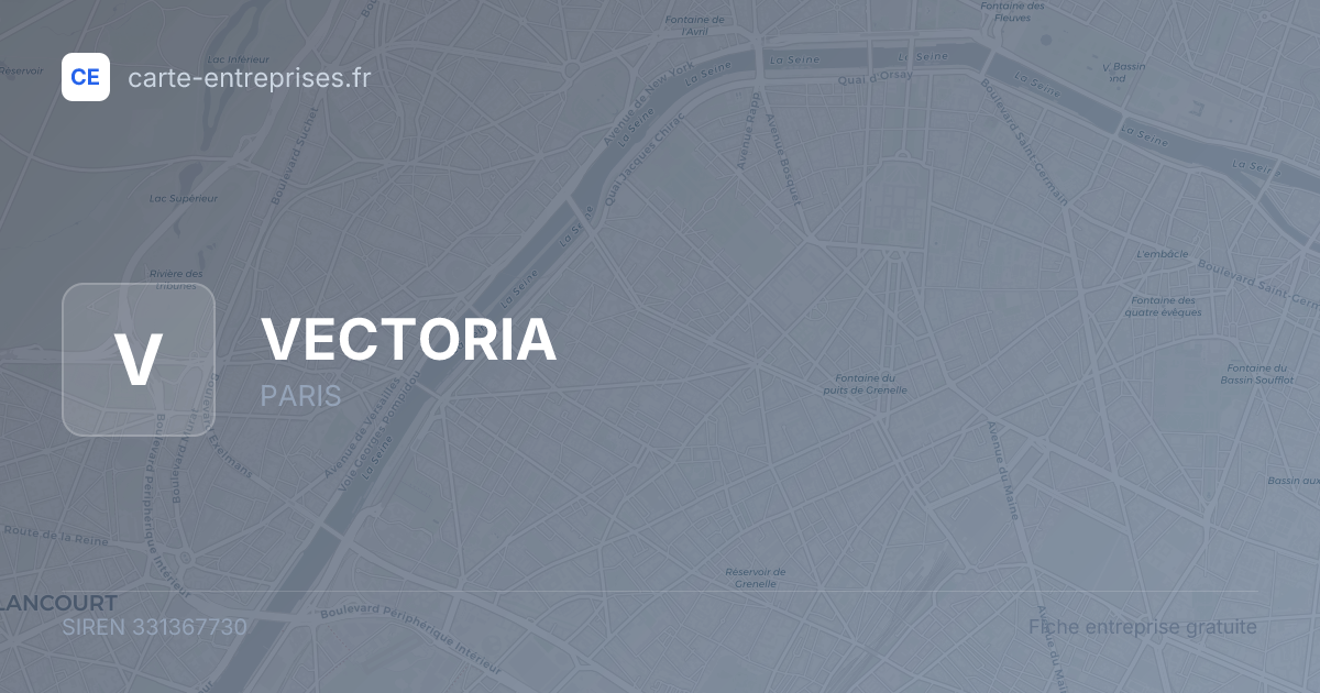 VECTORIA — 331367730 — fiche entreprise