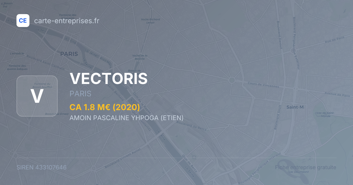 VECTORIS — 433107646 — fiche entreprise