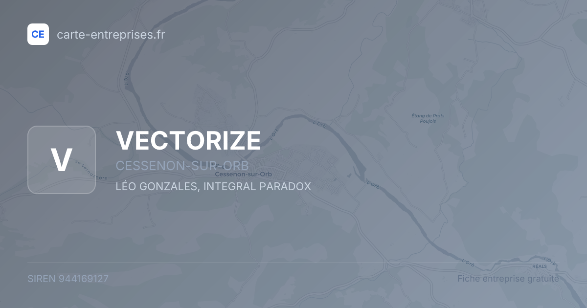 VECTORIZE — 944169127 — fiche entreprise