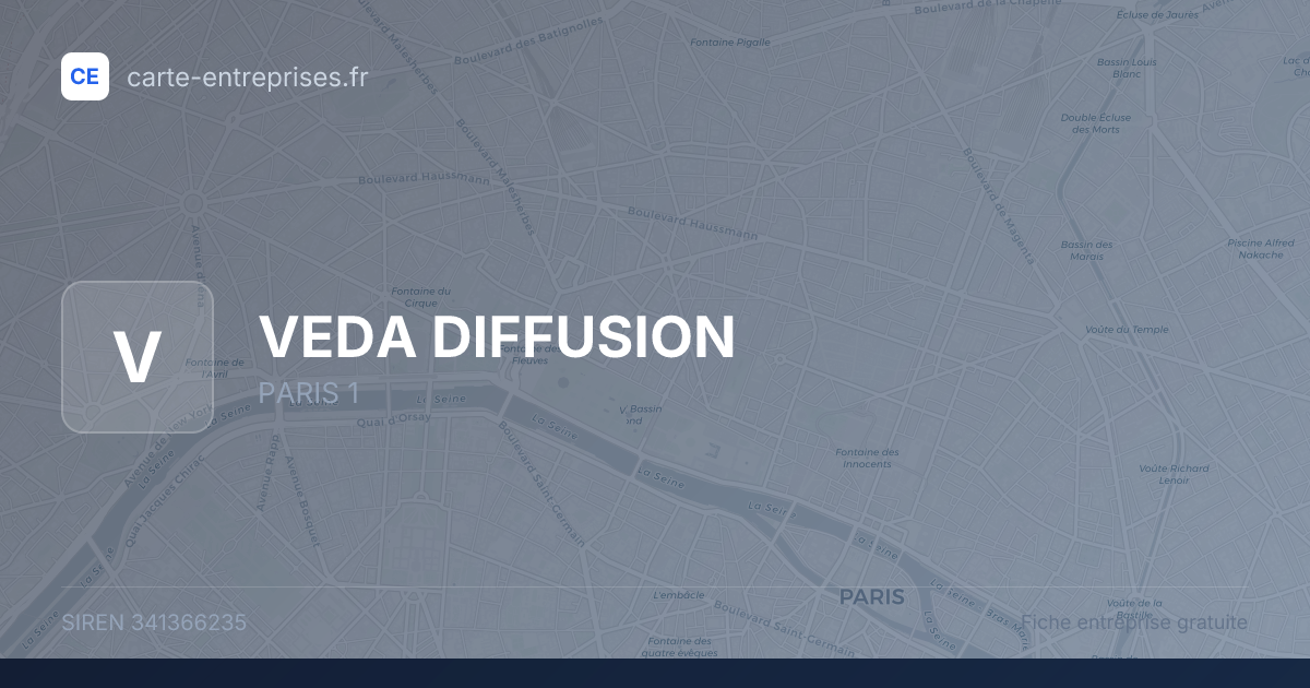 VEDA DIFFUSION — 341366235 — fiche entreprise