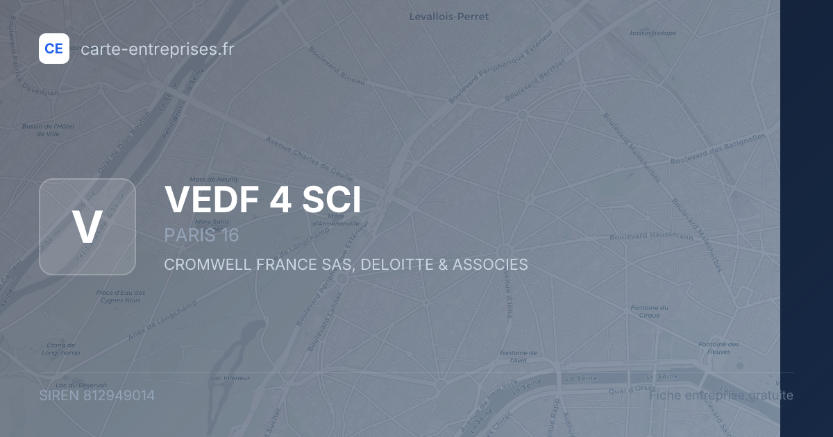 VEDF 4 SCI — 812949014 — fiche entreprise