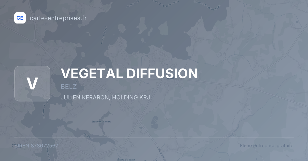VEGETAL DIFFUSION — 878672567 — fiche entreprise