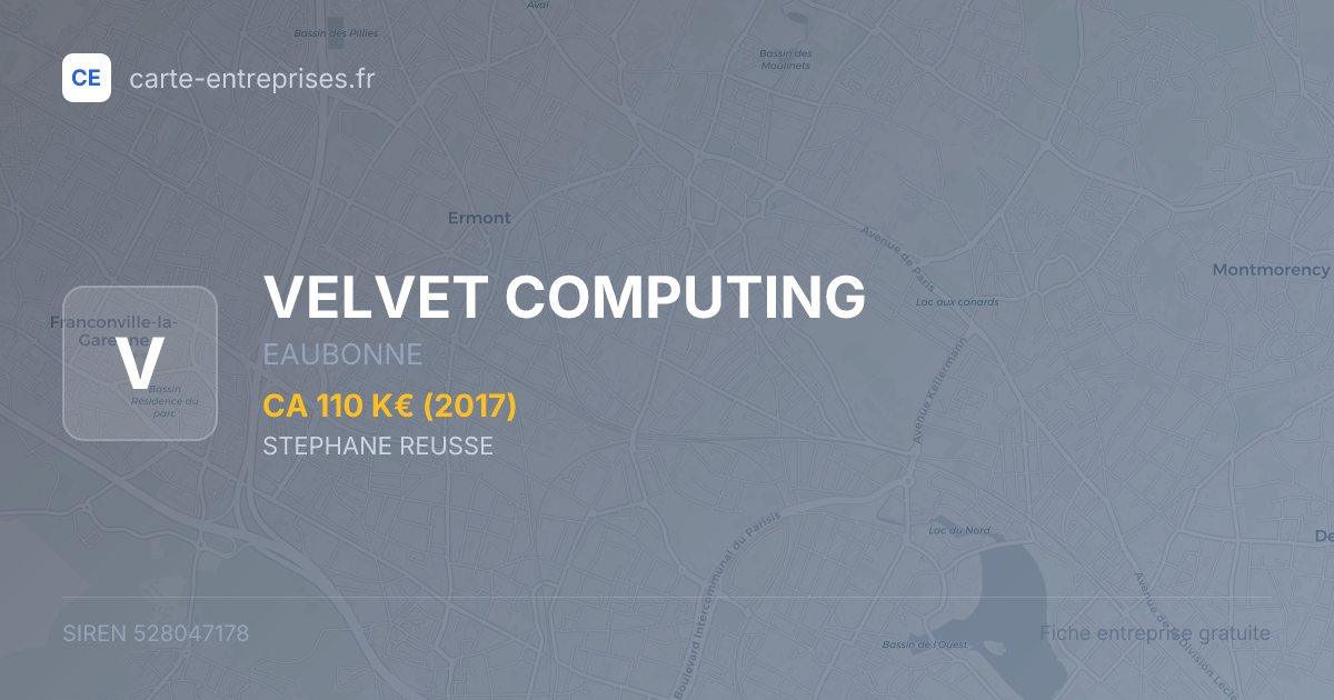 VELVET COMPUTING — 528047178 — fiche entreprise