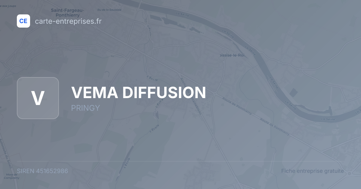 VEMA DIFFUSION — 451652986 — fiche entreprise