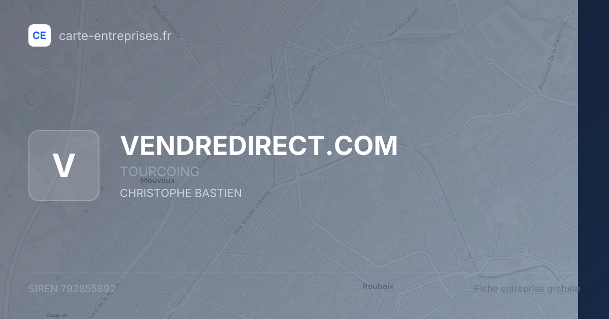 VENDREDIRECT.COM — 792855892 — fiche entreprise