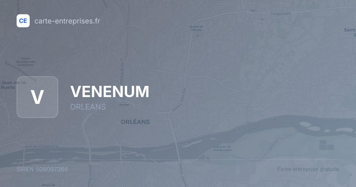 VENENUM — 509097366 — fiche entreprise