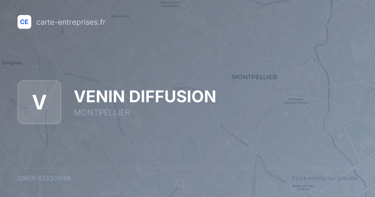 VENIN DIFFUSION — 433301686 — fiche entreprise