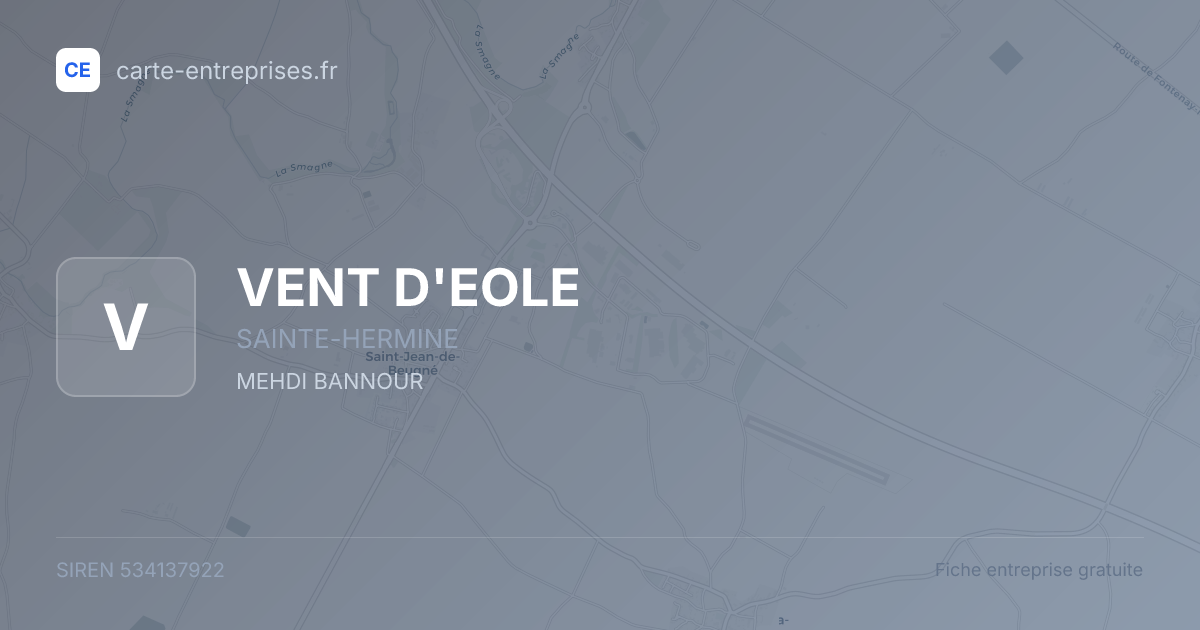 VENT D'EOLE — 534137922 — fiche entreprise