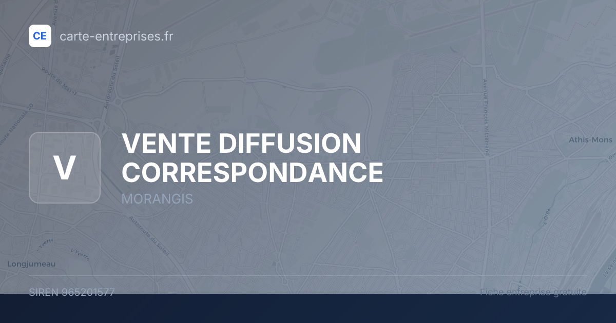 VENTE DIFFUSION CORRESPONDANCE — 965201577 — fiche entreprise