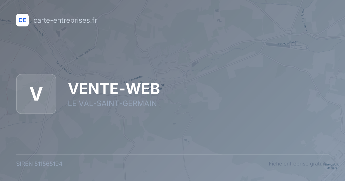 VENTE-WEB — 511565194 — fiche entreprise