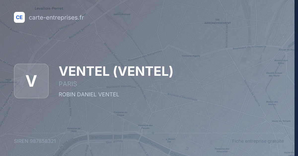 VENTEL — 987858321 — fiche entreprise