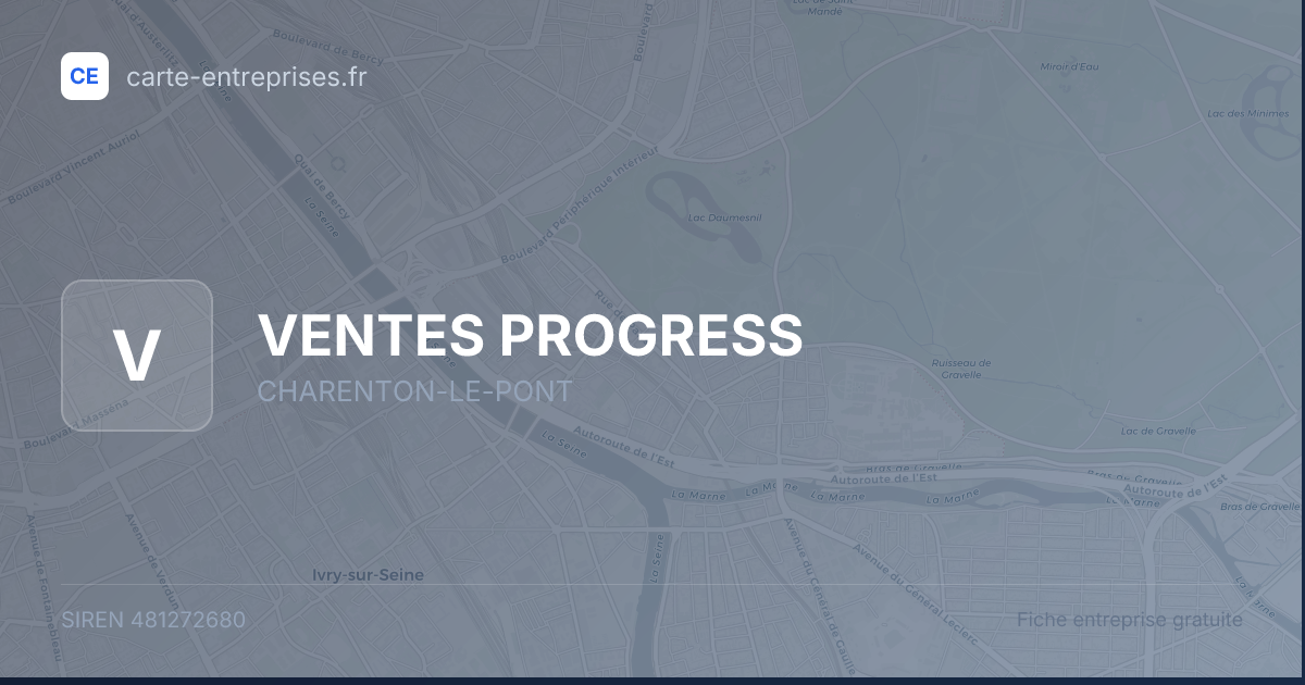 VENTES PROGRESS — 481272680 — fiche entreprise