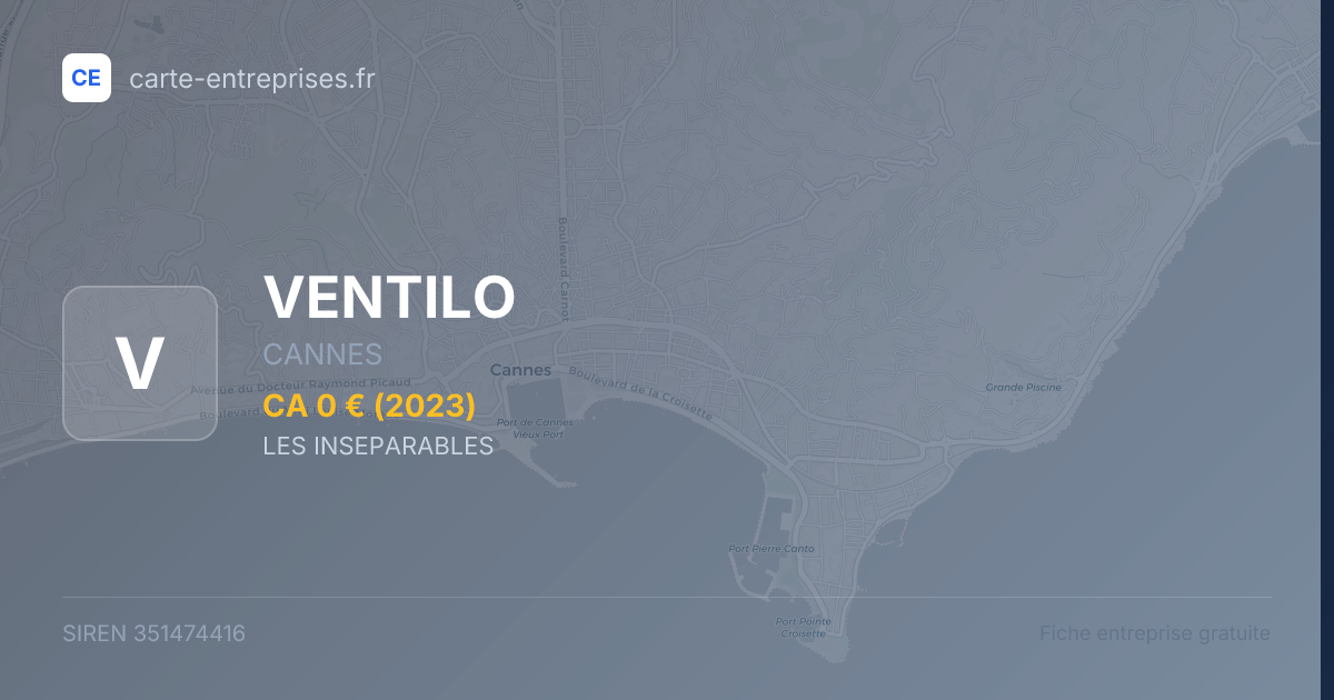 VENTILO — 351474416 — fiche entreprise