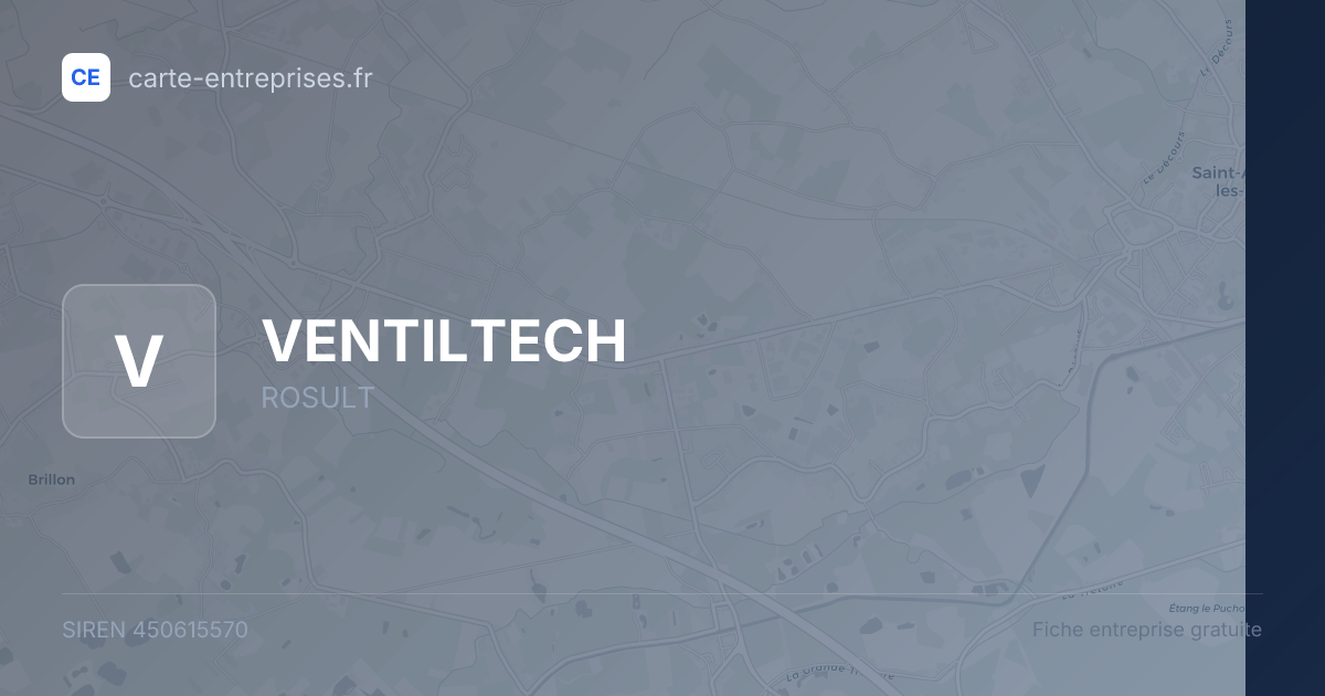 VENTILTECH — 450615570 — fiche entreprise
