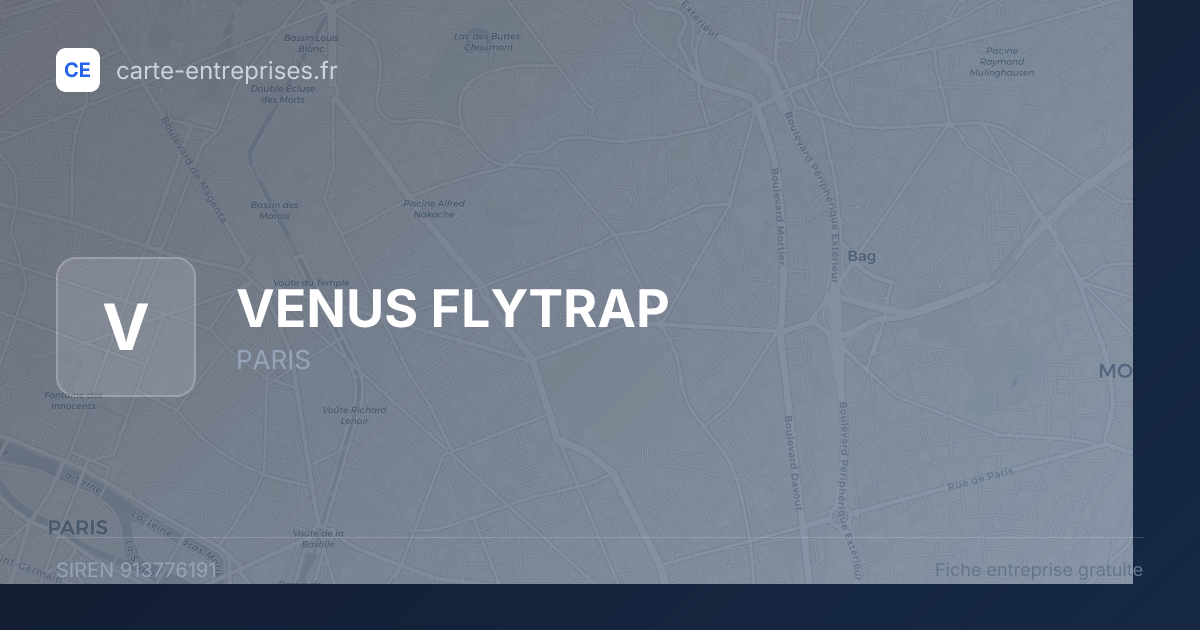 VENUS FLYTRAP — 913776191 — fiche entreprise