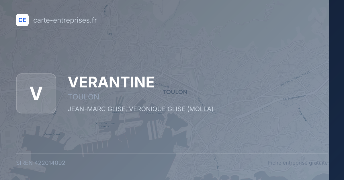 VERANTINE — 422014092 — fiche entreprise