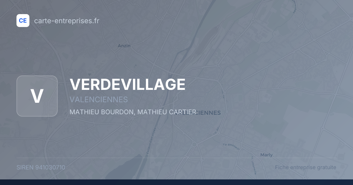VERDEVILLAGE — 941030710 — fiche entreprise