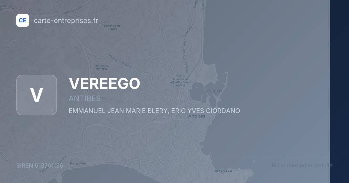 VEREEGO — 913761136 — fiche entreprise