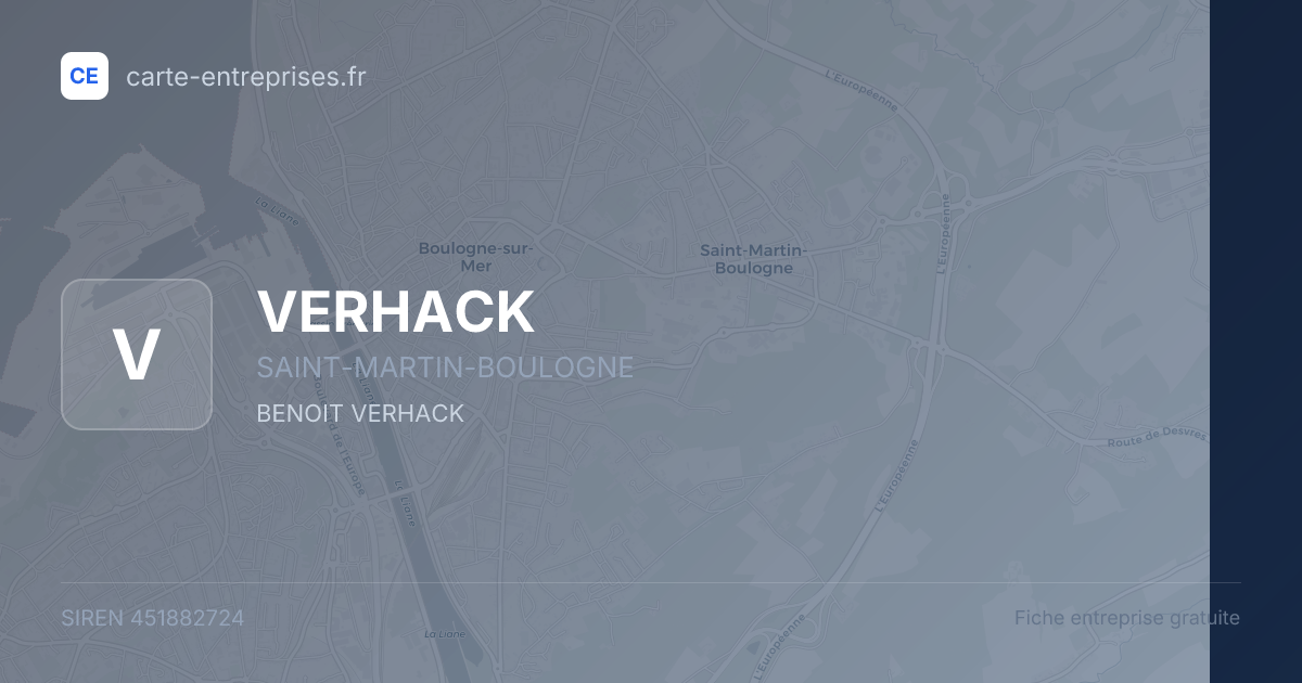 VERHACK — 451882724 — fiche entreprise