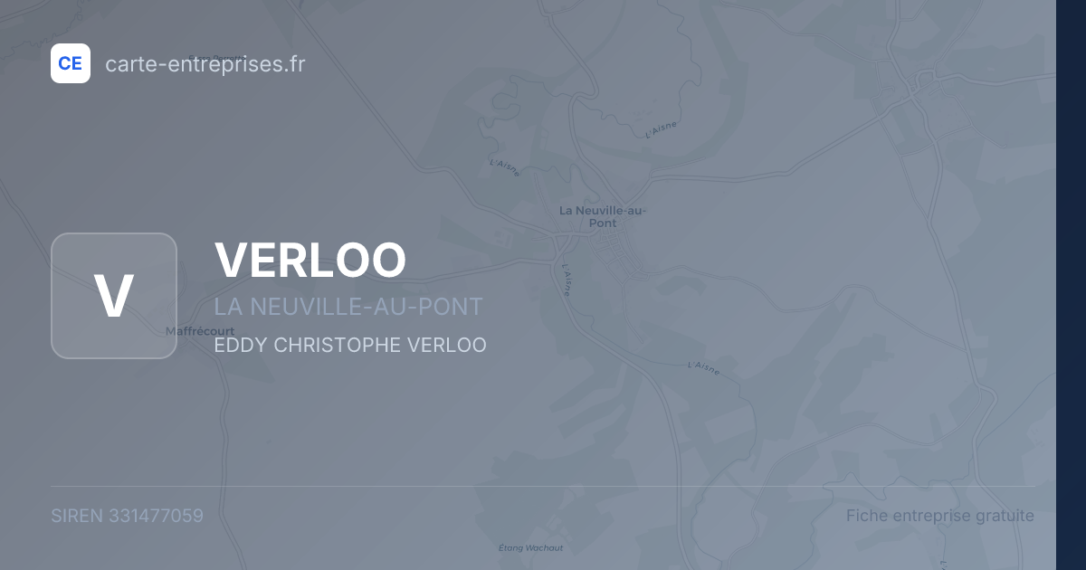 VERLOO — 331477059 — fiche entreprise