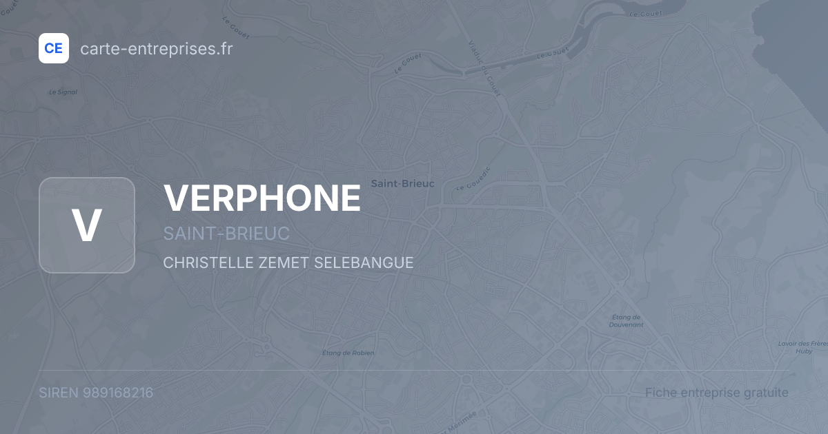 VERPHONE — 989168216 — fiche entreprise