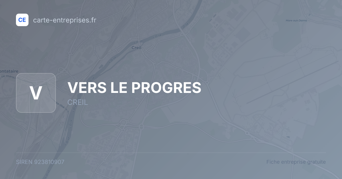VERS LE PROGRES — 923810907 — fiche entreprise