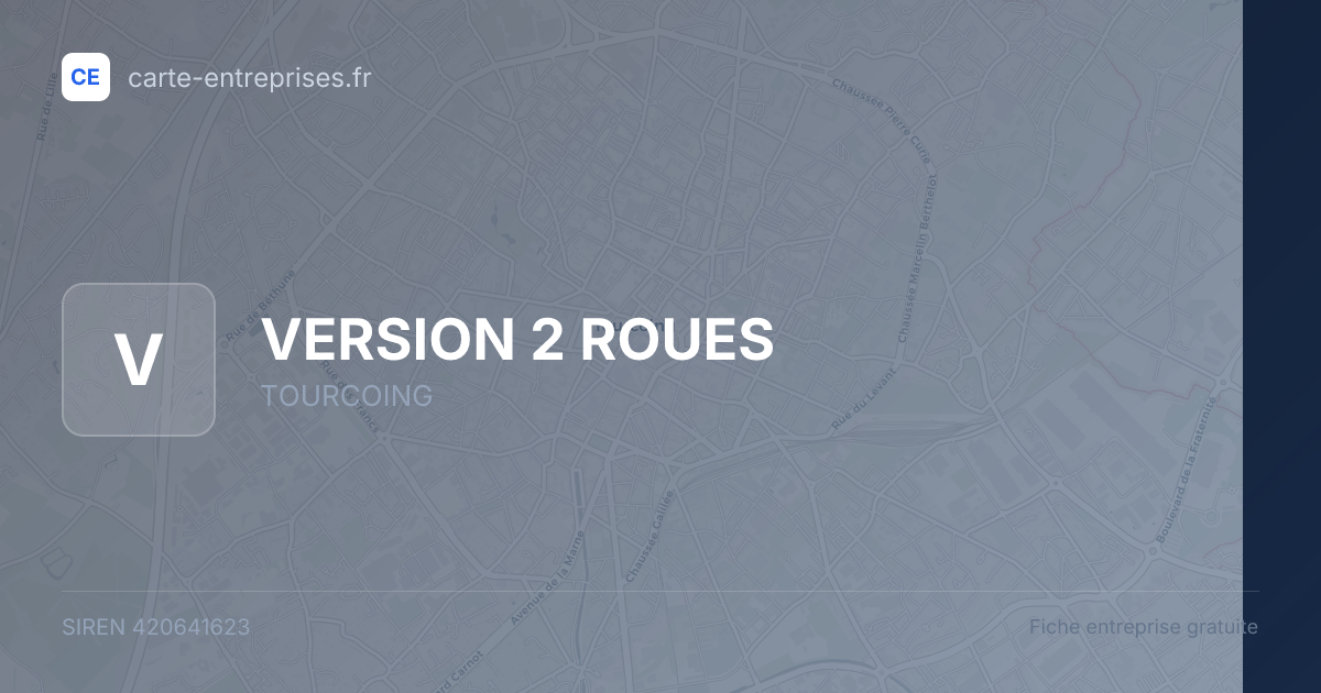 VERSION 2 ROUES — 420641623 — fiche entreprise