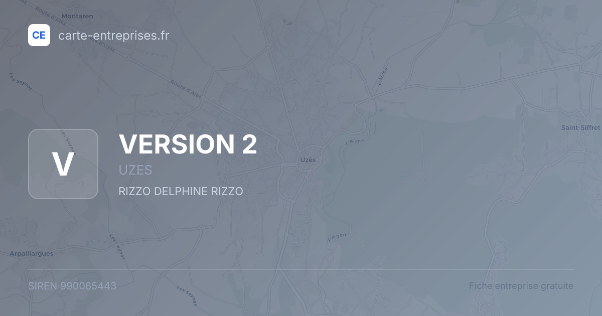 VERSION 2 — 990065443 — fiche entreprise