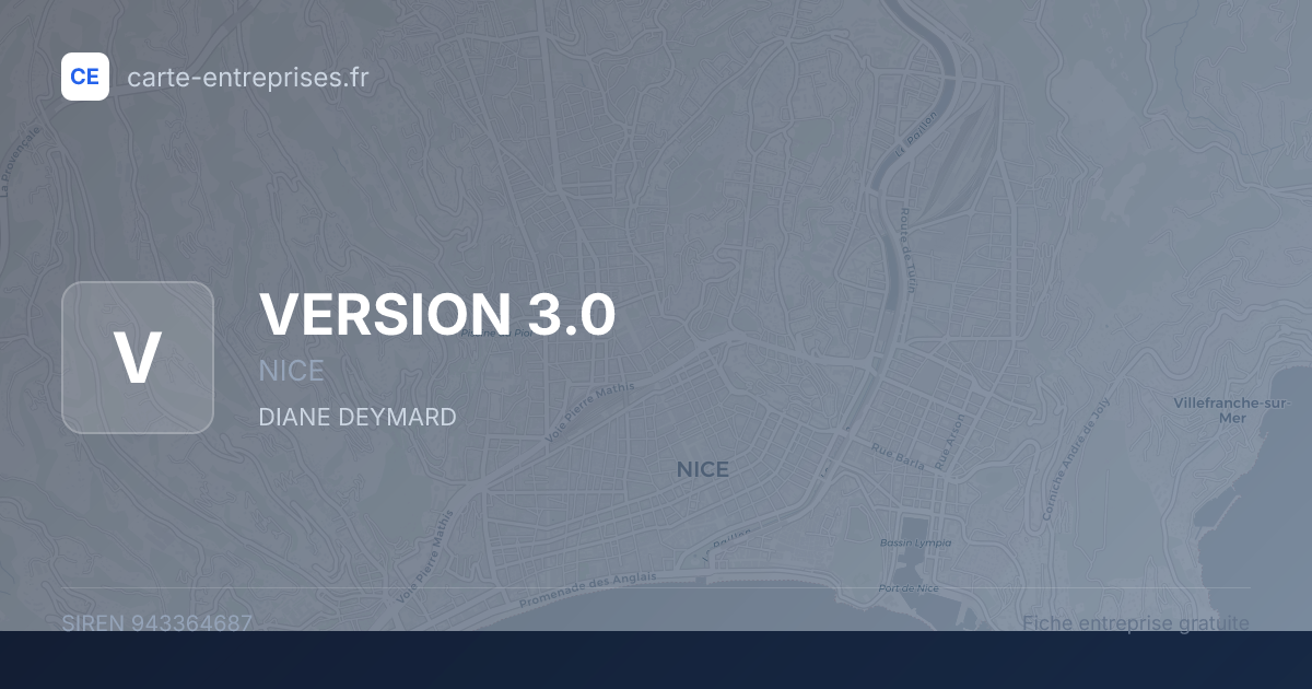 VERSION 3.0 — 943364687 — fiche entreprise