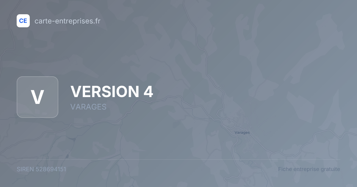 VERSION 4 — 528694151 — fiche entreprise
