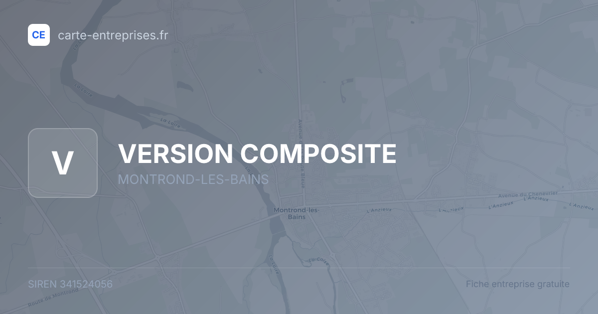 VERSION COMPOSITE — 341524056 — fiche entreprise