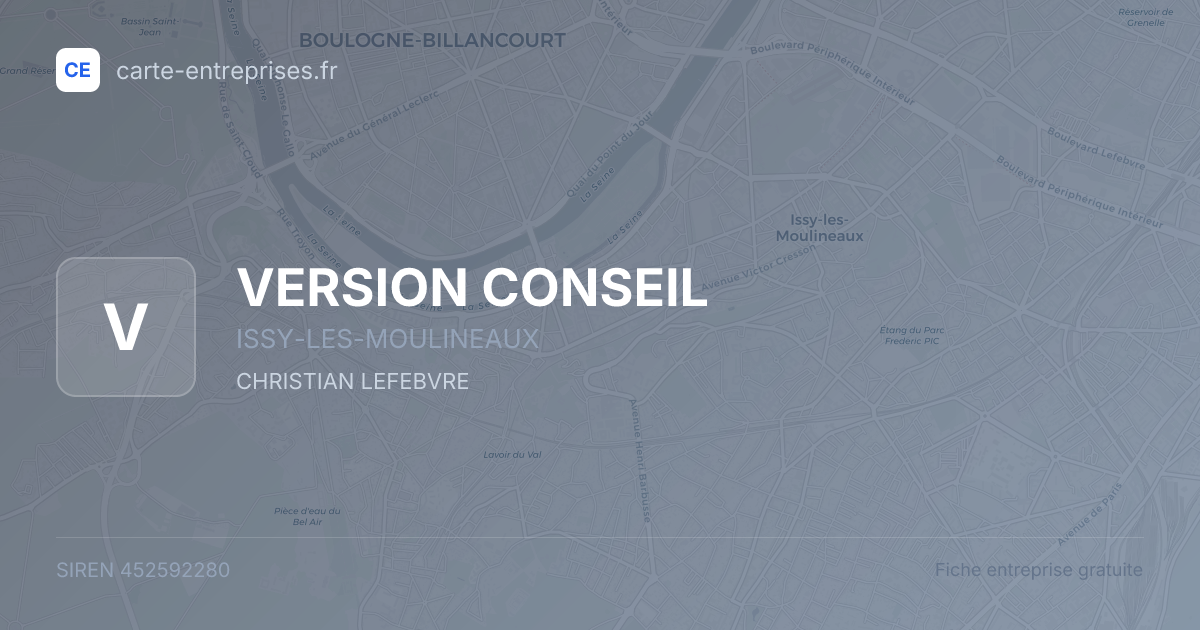 VERSION CONSEIL — 452592280 — fiche entreprise
