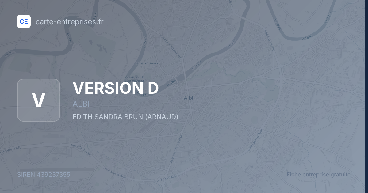 VERSION D — 439237355 — fiche entreprise