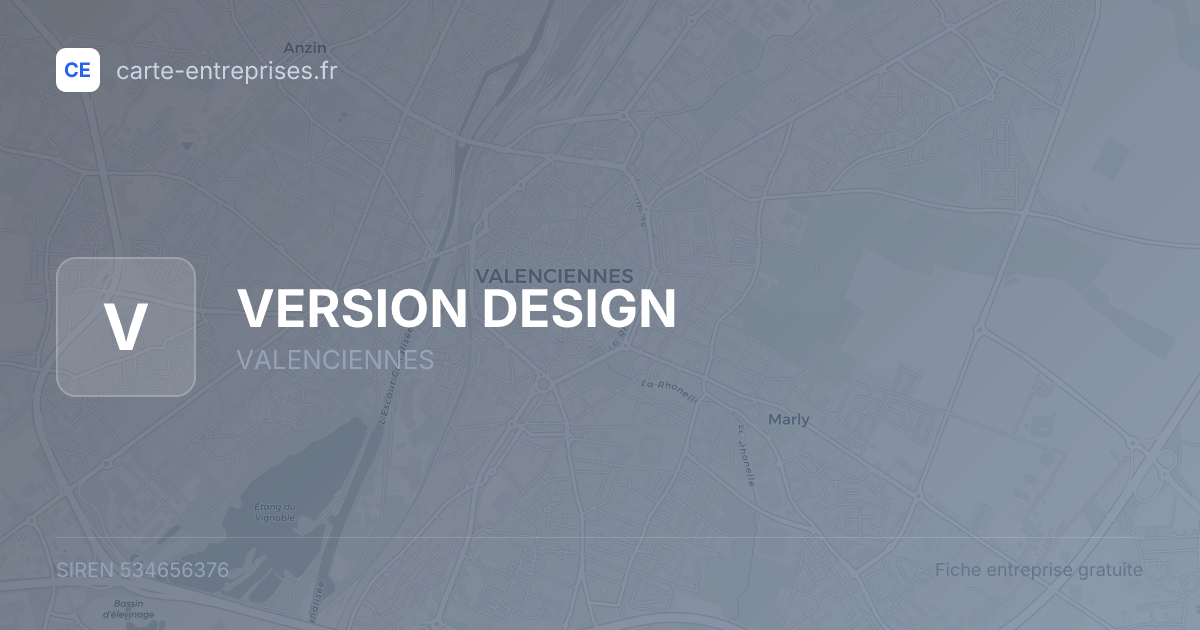 VERSION DESIGN — 534656376 — fiche entreprise