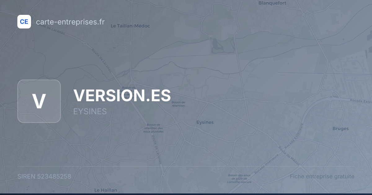 VERSION.ES — 523485258 — fiche entreprise