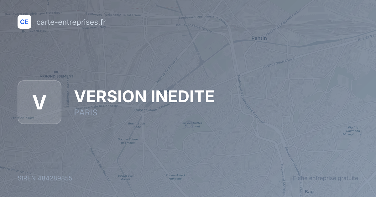 VERSION INEDITE — 484289855 — fiche entreprise
