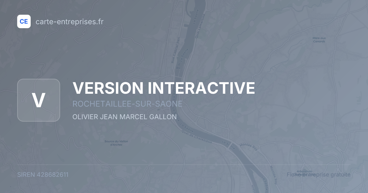 VERSION INTERACTIVE — 428682611 — fiche entreprise