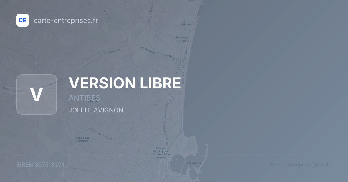 VERSION LIBRE — 397513391 — fiche entreprise