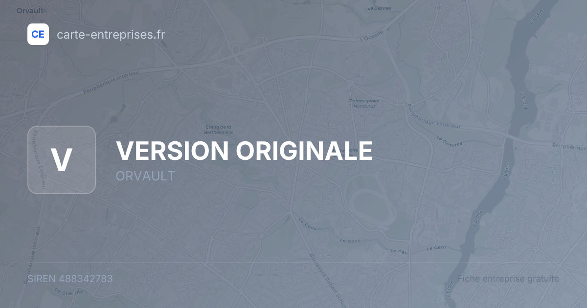 VERSION ORIGINALE — 488342783 — fiche entreprise