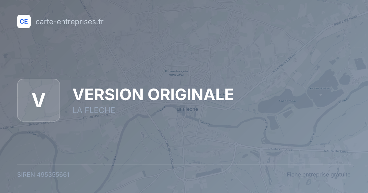 VERSION ORIGINALE — 495355661 — fiche entreprise