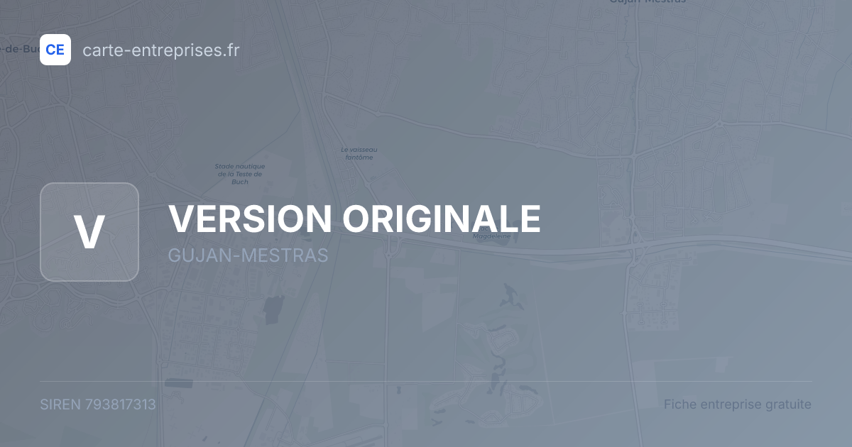 VERSION ORIGINALE — 793817313 — fiche entreprise
