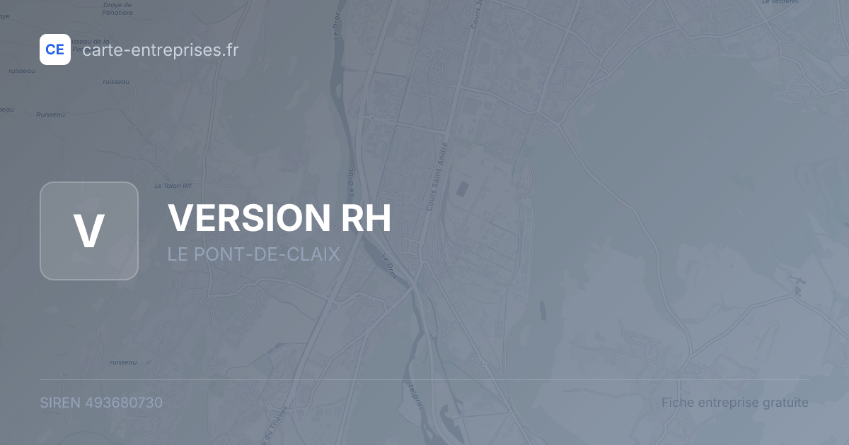 VERSION RH — 493680730 — fiche entreprise