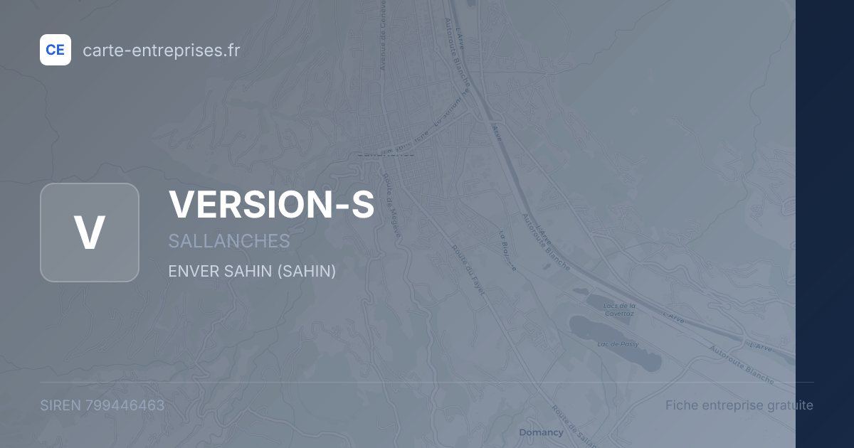 VERSION-S — 799446463 — fiche entreprise