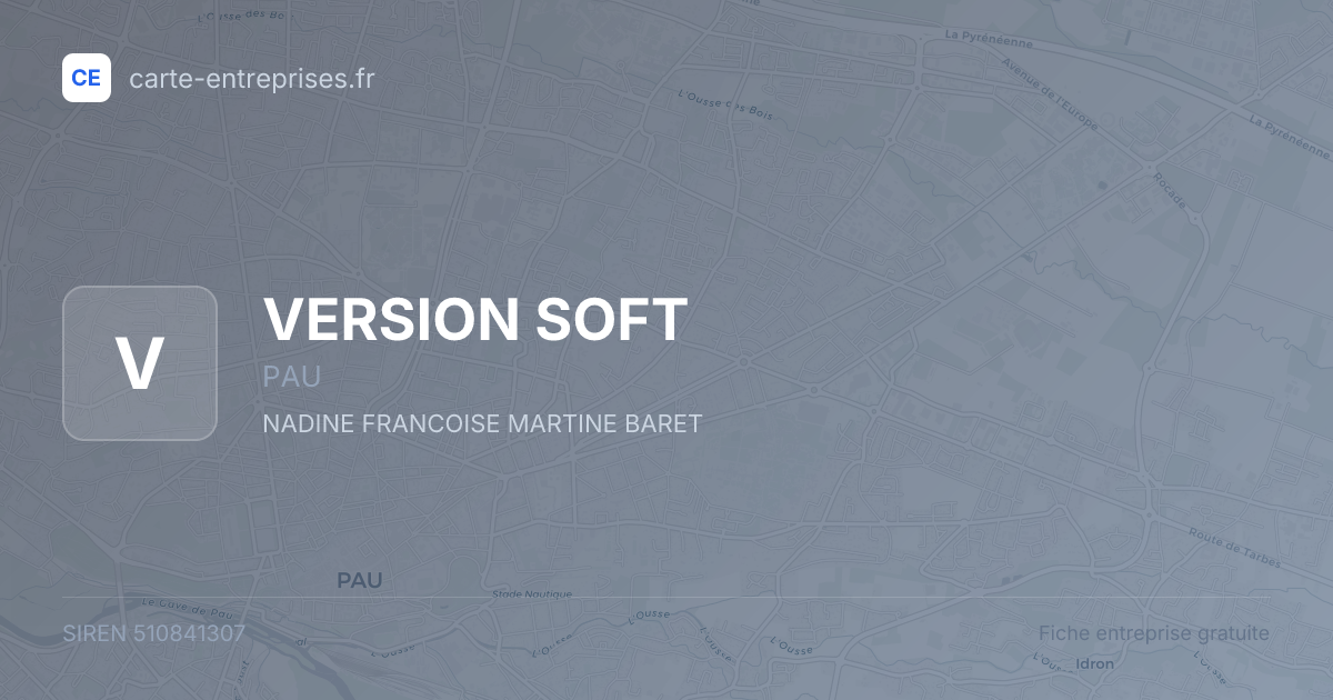 VERSION SOFT — 510841307 — fiche entreprise