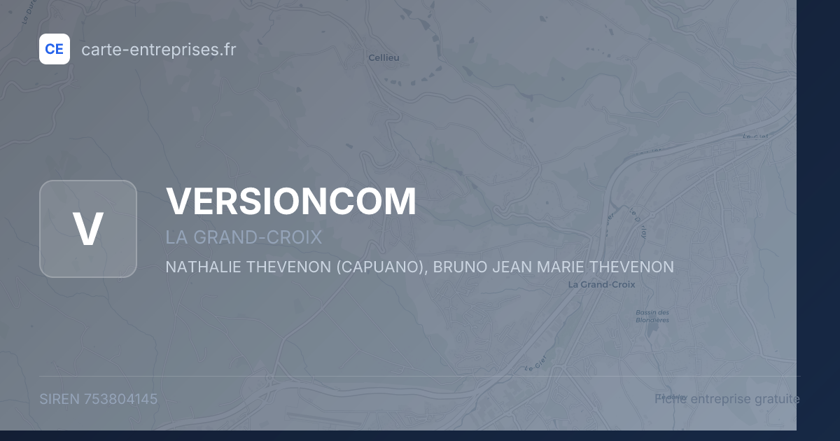 VERSIONCOM — 753804145 — fiche entreprise